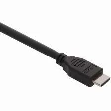 Cable Steren Hdmi Con Conectores Niquelados 1.8m Color Negro