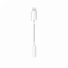 Adaptador Apple Mmx62am/a, Lightning A Jack Audífonos 3.5mm, Macho/hembra, Compatible Ios 10, Color Blanco
