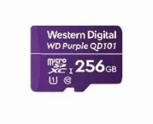Memoria Microsdxc Western Digital Purple Sc Qd101, 256gb, Clase 10, Smart Video Vigilancia, Ultra Resistencia 128 Tbw