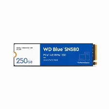 Unidad De Estado Solido Western Digital Blue Sn580 500gb, M.2, Pci Express 4.0 Lectura 4000 Mb/s, Escritura 3600 Mb/s