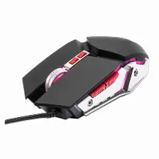 Mouse Manhattan Mouse Optico Gaming Led Con Cable Optico, 7 Botones, 3200 Dpi, Interfaz Usb Tipo A, Negro