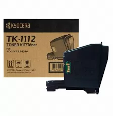 Tóner Kyocera Tk-1112 Original, Negro, Compatibilidad Ecosys Fs-1040/1020/1120