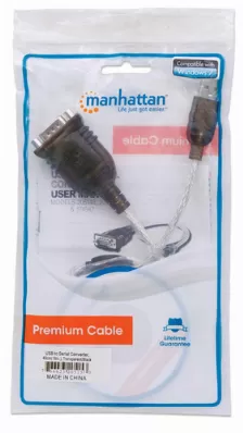 Cable Adaptador Manhattan De Usb A Serial, Incluye Software