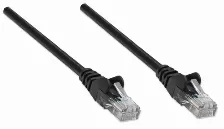 Cable De Red Intellinet 0.45m, 45cm, Macho/macho, Cat5e, Negro (318143)