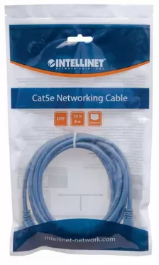 Cable De Red Intellinet Cat5e 3 Metros De Longitud, Azul (319775)