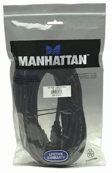 Cable Manhattan Hdmi 1.3 Macho A Macho 10mts, Soporta 3d, Color Negro