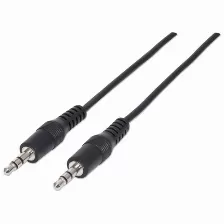 Manhattan Cable Audio Estereo, 3.5mm A 3.5mm, 1.8 Metros, (334594) Negro