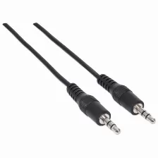 Manhattan Cable Audio Estereo, 3.5mm A 3.5mm, 1.8 Metros, (334594) Negro