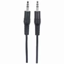 Manhattan Cable Audio Estereo, 3.5mm A 3.5mm, 1.8 Metros, (334594) Negro