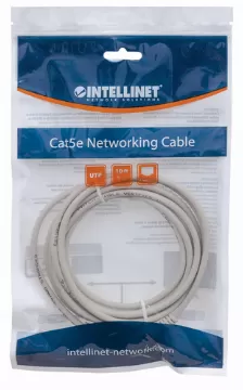 Cable De Red Rj45 Intellinet Cat 6 7.6mts Gris
