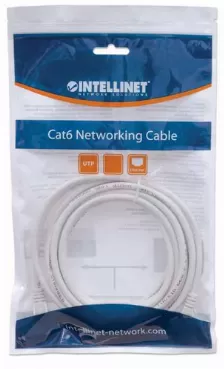 Cable De Red Intellinet, Patch Cord Utp, Cat6, Rj45, 1.5 Mts, Color Blanco