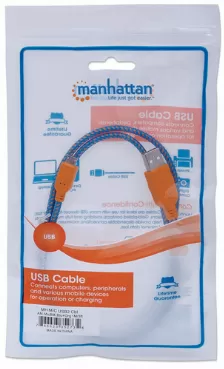 Cable Usb Manhattan Usb A A Micro-usb B, 1 M, Azul