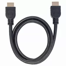 Cable Hdmi Manhattan Cable Hdmi De Alta Velocidad Con Ethernet, Para Pared, 1 M, Hdmi Tipo A (estándar), Hdmi Tipo A (estándar), 3d, 18 Gbit/s, Negro