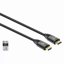 Cable Hdmi Manhattan Cable Hdmi Certificado De Ultra Alta Velocidad, 8k A 60 Hz O 4k A 120 Hz, Con Ethernet, 1 M, Hdmi Tipo A (estándar), Hdmi Tipo A (estándar), 48 Gbit/s, Negro