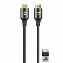 Cable Hdmi Manhattan Cable Hdmi Certificado De Ultra Alta Velocidad, 8k A 60 Hz O 4k A 120 Hz, Con Ethernet, 2 M, Hdmi Tipo A (estándar), Hdmi Tipo A (estándar), 48 Gbit/s, Negro