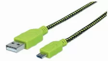  Cable Usb Manhattan Transferencia De Datos 480 Mbit/s, Color Negro, Verde