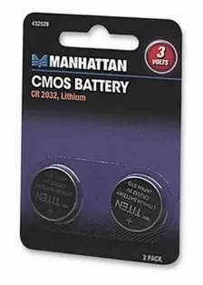 Paquete De 2 Baterias Cmos Manhattan Litio, 3v, Cr2032, (432528)