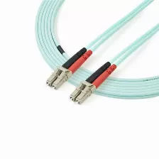 Cable 3m Fibra Duplex Multi Lc Om4 100gb 50/125 Lszh Aguamarina