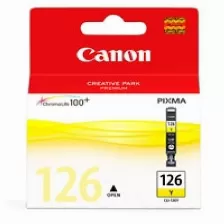  Cartucho De Tinta Canon Cli-126 Original, Amarillo, Compatibilidad Pixma Ip4810/mg5210/mg6110