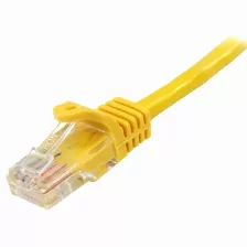 Cable De Red Startech.com Cable De 1m Amarillo De Red Fast Ethernet Cat5e Rj45 Sin Enganche - Cable Patch Snagless, 1 M, Cat5e, U/utp (utp), Rj-45, Rj-45
