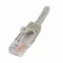 Cable De Red Startech.com Cable De 3m Gris De Red Fast Ethernet Cat5e Rj45 Sin Enganche - Cable Patch Snagless, 3 M, Cat5e, U/utp (utp), Rj-45, Rj-45