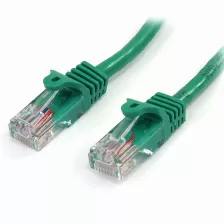  Cable De Red Startech.com Cable De Red De 0.5m Verde Cat5e Ethernet Rj45 Sin Enganches, 0.5 M, Cat5e, U/utp (utp), Rj-45, Rj-45