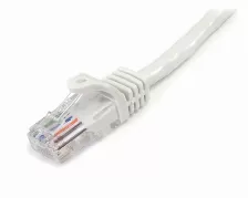 Cable De Red Startech.com Cable De Red De 0.5m Blanco Cat5e Ethernet Rj45 Sin Enganches, 0.5 M, Cat5e, U/utp (utp), Rj-45, Rj-45