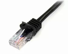 Cable De Red Startech.com Cable De 5m De Red Ethernet Cat5e Rj45 Sin Traba Snagless - Negro, 5 M, Cat5e, U/utp (utp), Rj-45, Rj-45