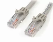 Cable De Red Startech.com Cable De 5m De Red Ethernet Cat5e Rj45 Sin Traba Snagless - Gris, 5 M, Cat5e, U/utp (utp), Rj-45, Rj-45