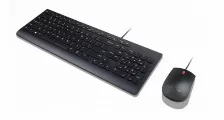 Kit Teclado Y Mouse Lenovo Essential Conexión Usb, Color Negro