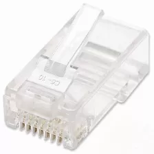  Paquete Plug Modular Intellinet, Rj45, Cat6, Multifilar, 100 Piezas