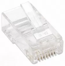 Bote De Conectores Rj45 Intellinet, Cat5e, 3 Puntas, Para Cable Solido, 100pzas