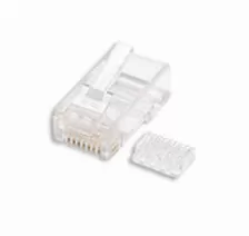 Plug Intellinet Rj-45 Cat6 Utp Solido, Bote Con 100 Piezas Transparentes (503006)