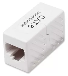 Conector Intellinet Cople Rj45-rj45 Cat6 Modular Blanco Utp Rj-45, Color Blanco, Material Plastico, Certificacion Eia/tia, Ul