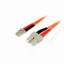 Cable De 3m Multimodo Duplex Fibra Optica Lc Sc 50/125