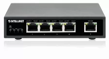 Switch Intellinet Switch Poe+ Con 5 Puertos Gigabit Cantidad De Puertos 5, Gigabit Ethernet (10/100/1000), 10 Gbit/s, Negro
