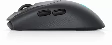 Mouse Alienware Aw720m óptico, 8 Botones, 26000 Dpi, Interfaz Rf Inalámbrico + Bluetooth, 10 M, Batería Batería Integrada, Color Gris