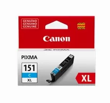 Cartucho De Tinta Canon Cli 151 Xl Original, Cian, 11 Ml, Compatibilidad Pixma Ip-7210 Pixma Mx-721