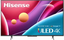 Television Led Hisense 65â” 65u6h Google Tv 4k Uled Smart Tv, Dolby Vision, Dolby Vision, Dolby Atmos, Voice Remote, Google Assistant /compatible Con Alexa