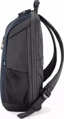 Backpack Hp Travel 18l, Pantalla 15.6 Pulg, Poliester, Color Negro Con Azul