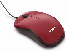  Mouse Verbatim Silent Optico, Usb 2.0, Color Rojo