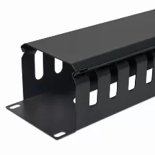 Panel Intellinet Organizador Horizontal De Cables, 19 Pulg Material Acero, Capacidad Del Rack 2u, Color Negro