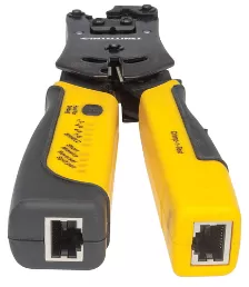 Pinza Crimpeadora Intellinet Y Probador De Cables, Rj-11/rj-12/rj-22/rj-45, Negro-amarillo