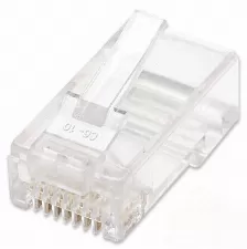  Bote De Conectores Rj45 Intellinet, Cat5e, 2 Puntas, Para Cable Multifilar, 100 Piezas