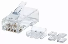  Conector Intellinet Rj45, Color Transparente, Categoría Cat6a, Blindaje De Cable U/utp (utp), Material Policarbonato