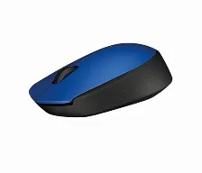 Mouse Inalambrico Logitech M170, Micro Receptor Usb 2.0, Hasta 10m, Color Azul/negro