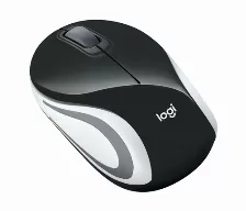 Mouse Optico Inalambrico Logitech M187 Nano Receptor Usb 2.0, Color Negro/blanco, (910-005459)