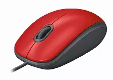  Mouse Logitech M110 Silent Optico, 3 Botones, 1000 Dpi, Interfaz Usb Tipo A, Color Rojo (no Resurtible)