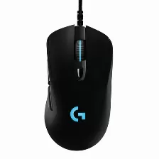  Mouse Logitech G403 Hero Alambrico Usb Gaming, Velocidad De Respuesta Usb 1000hz, Negro