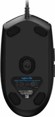 Mouse Gaming Optico Logitech G203 Lightsync, 8000 Dpi, 6 Botones, Spectro Rgb, Usb 2.0, Negro